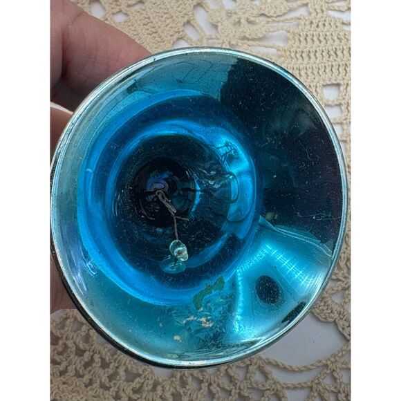 Lot 5 VTG Glass Ornaments Germany Austria Glitter Mica - Picture 9 of 11